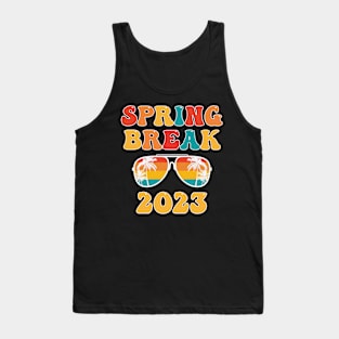 Groovy Spring Break 2023 School Family Beach Vacations Tank Top